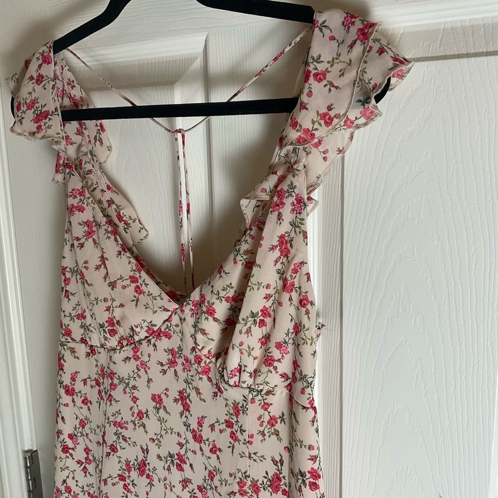Wild Fable Floral Mini Dress in Pink and Cream size M - Picture 3 of 11